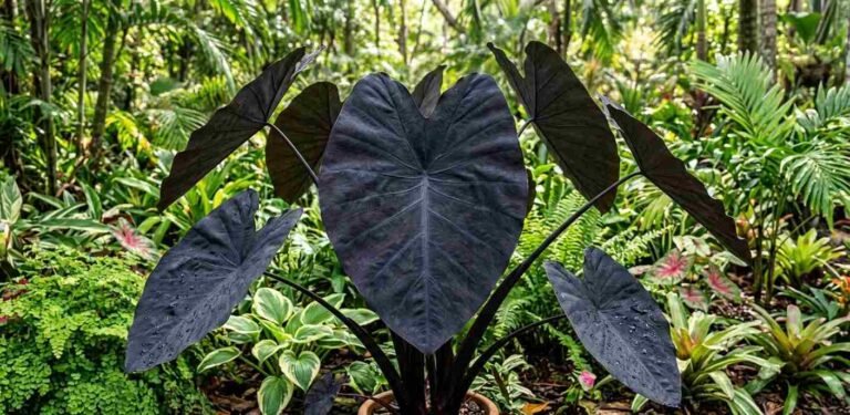 Black Elephant Ear Plant