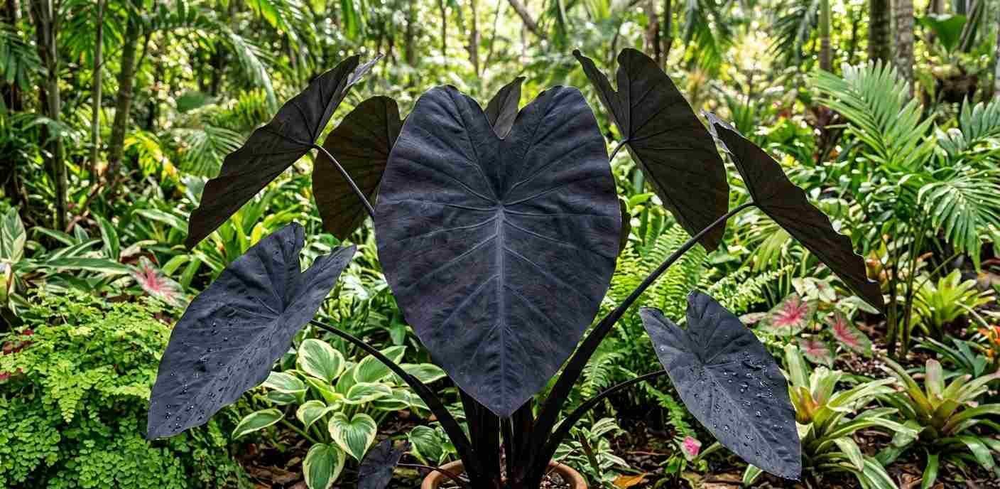 Black Elephant Ear Plant
