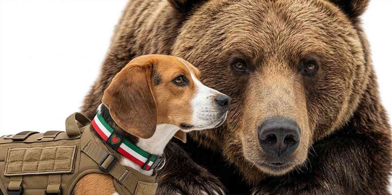 bear and dog