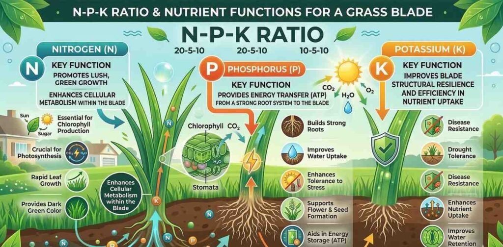 An infographic showing the N-P-K ratio