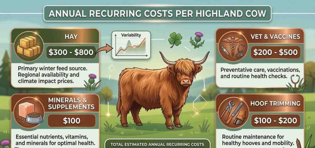 Mini Highland Cow Annually Cost