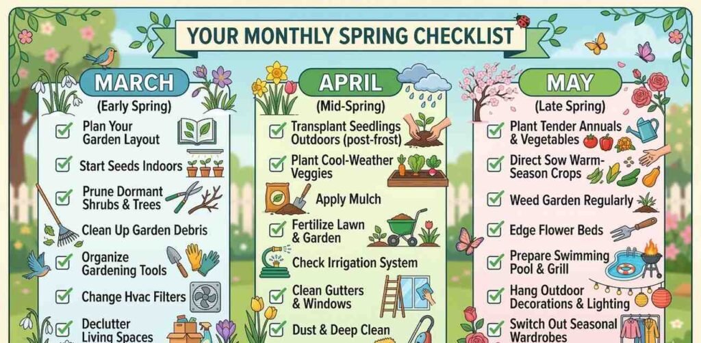 Your Monthly Spring Checklist