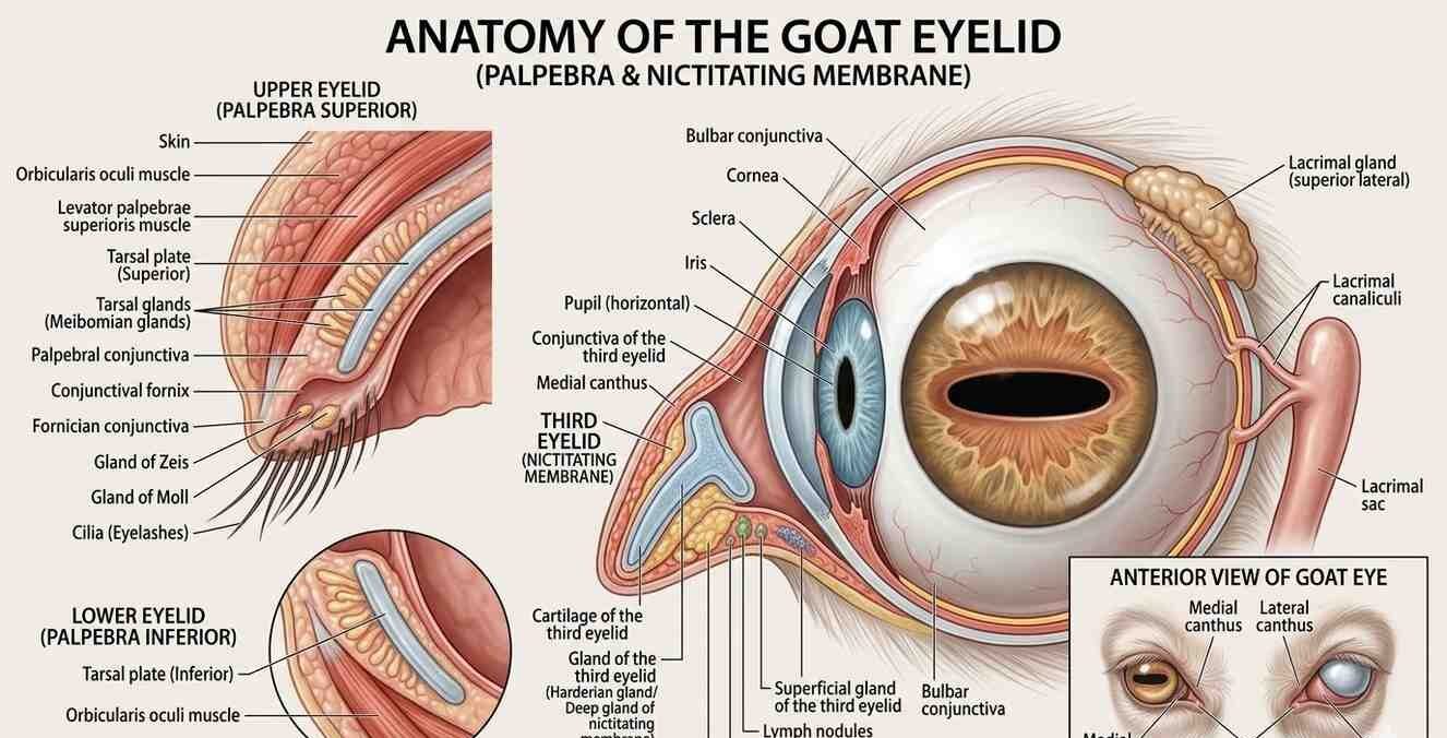 Anatomy of the Goat Eyelid