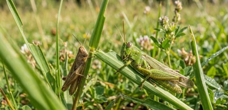 Grasshoppers Eat Grass